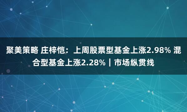聚美策略 庄梓恺:上周股票型基金上涨2.98% 混合型基金上涨2.28%|市场纵贯线