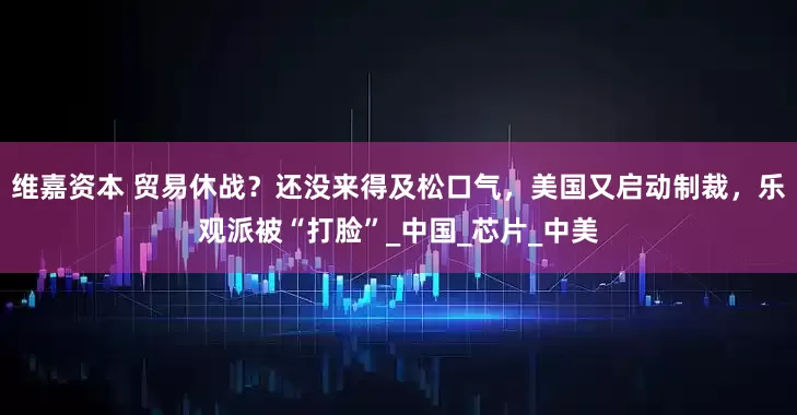 维嘉资本 贸易休战？还没来得及松口气，美国又启动制裁，乐观派被“打脸”_中国_芯片_中美